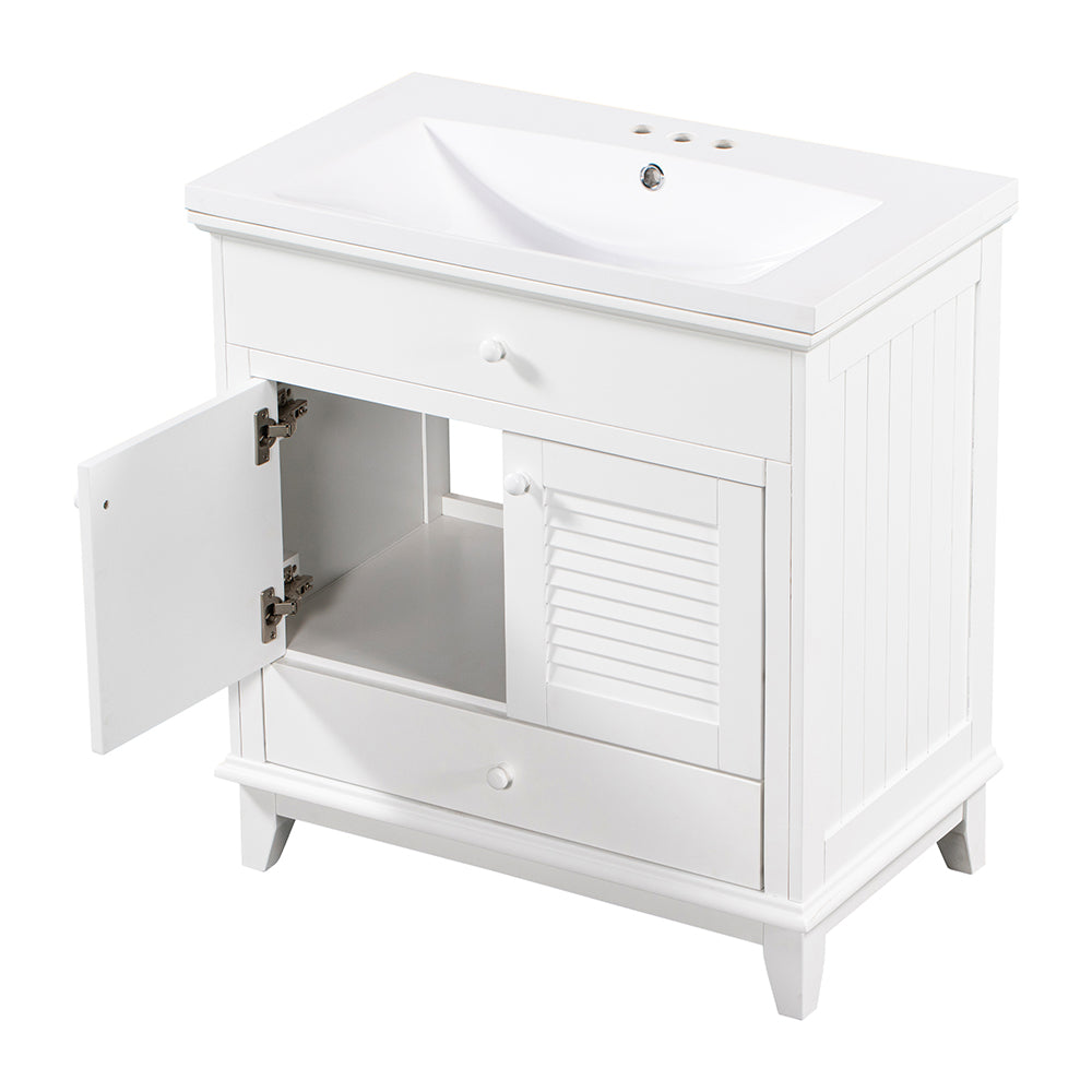 Bathroom Vanity with Sink - White_9