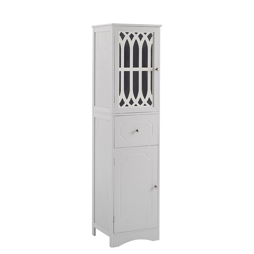 Tall Bathroom Cabinet - White_1