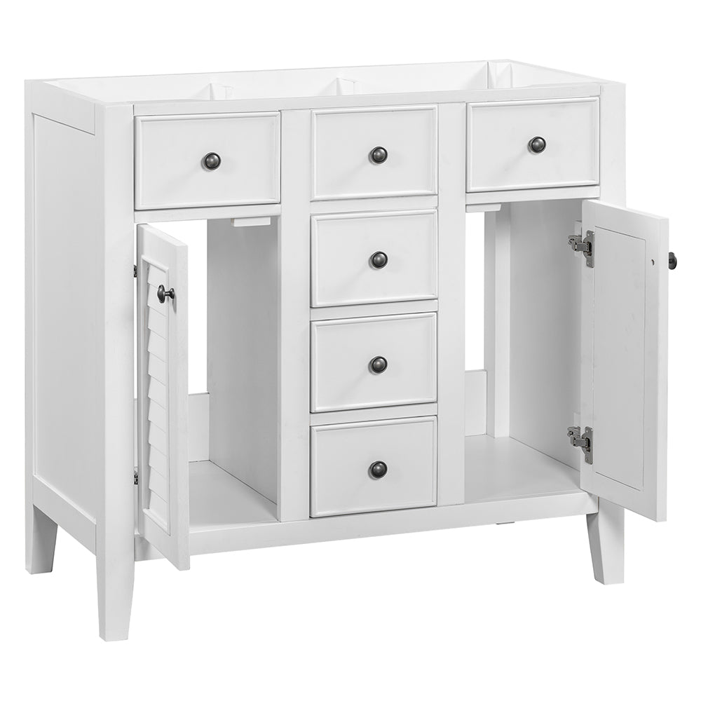 Bathroom Vanity Base  - White_5