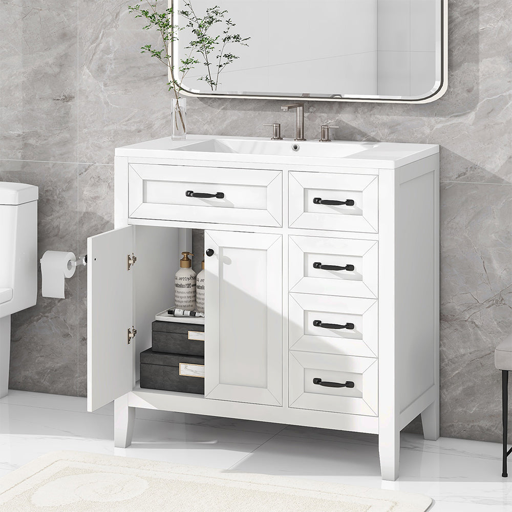 Bathroom Vanity & Sink Combo - White_1