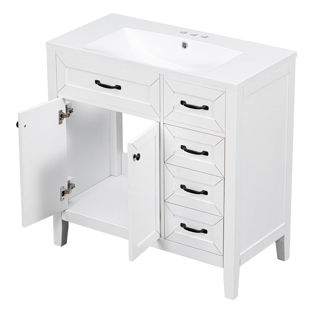 Bathroom Vanity & Sink Combo - White_6