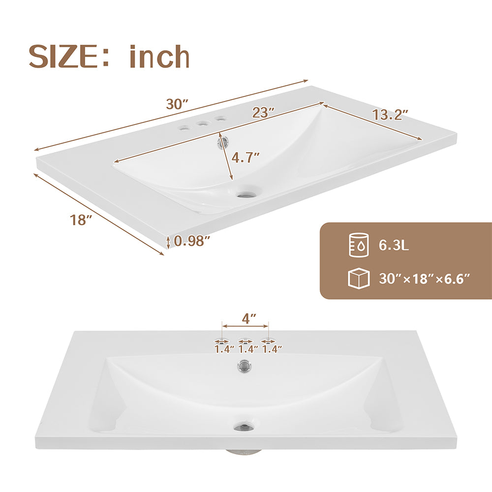 Ceramic Vanity Top Basin_5