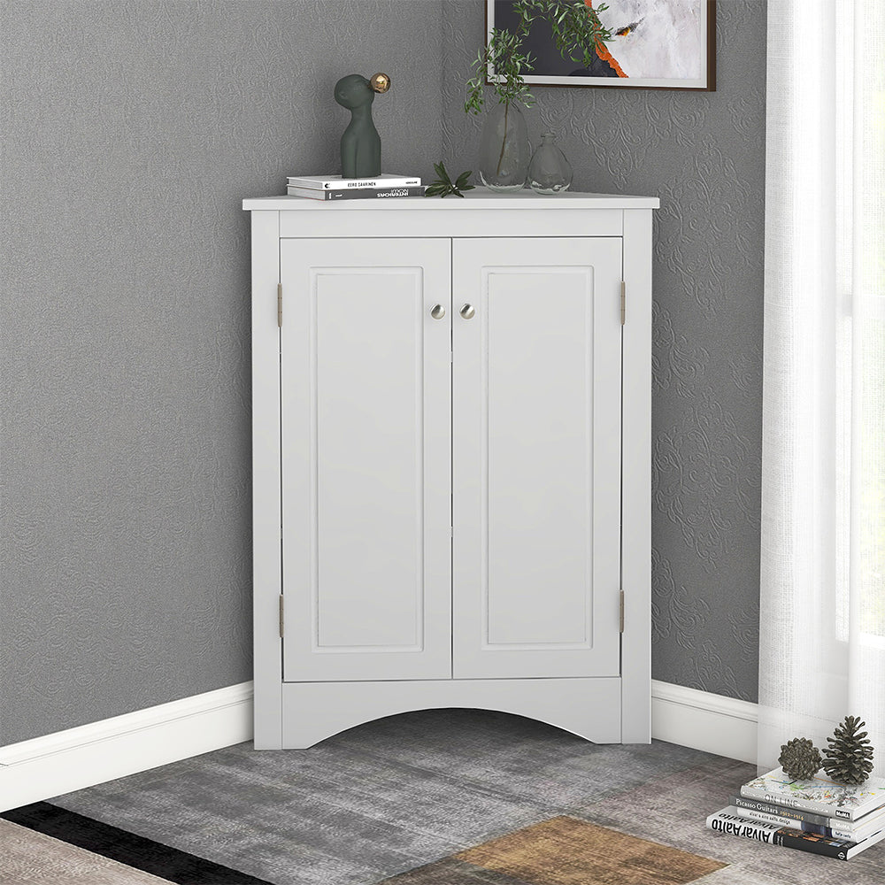 Triangle Freestanding Cabinet - White_2