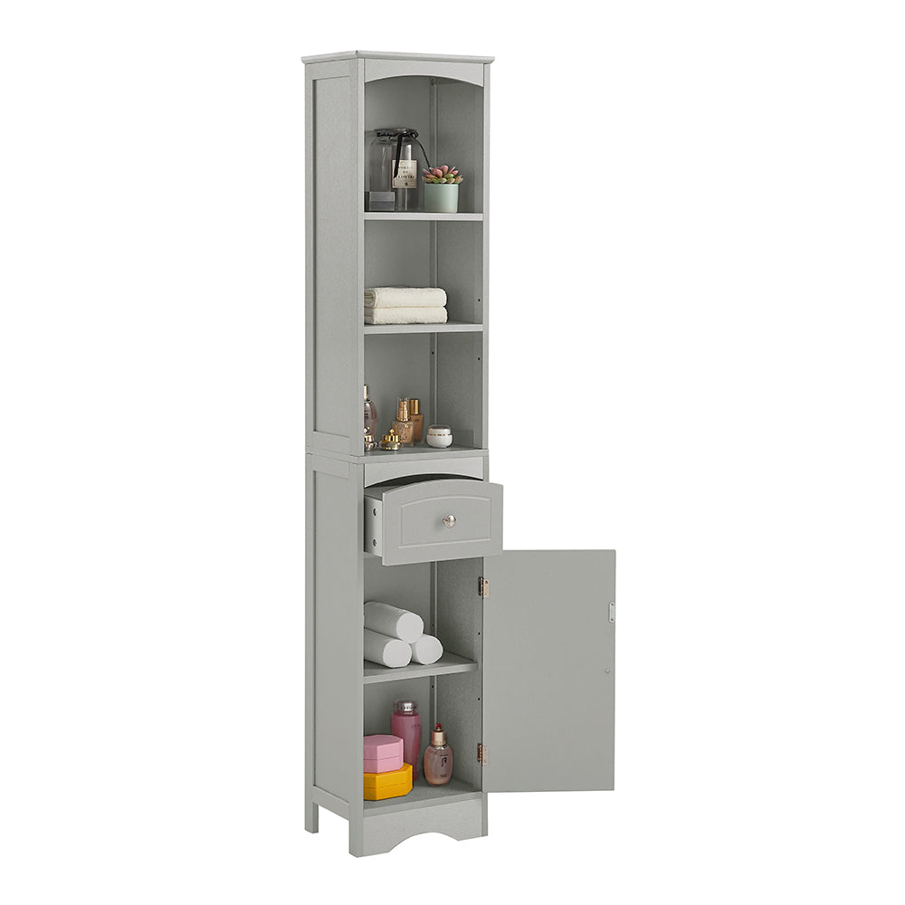 Tall Freestanding Bathroom Cabinet - Grey_7