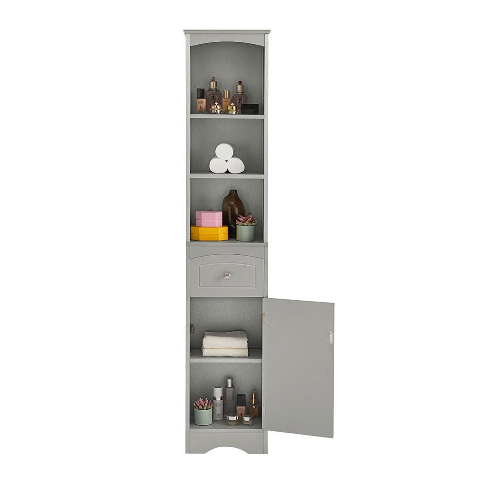 Tall Freestanding Bathroom Cabinet - Grey_1