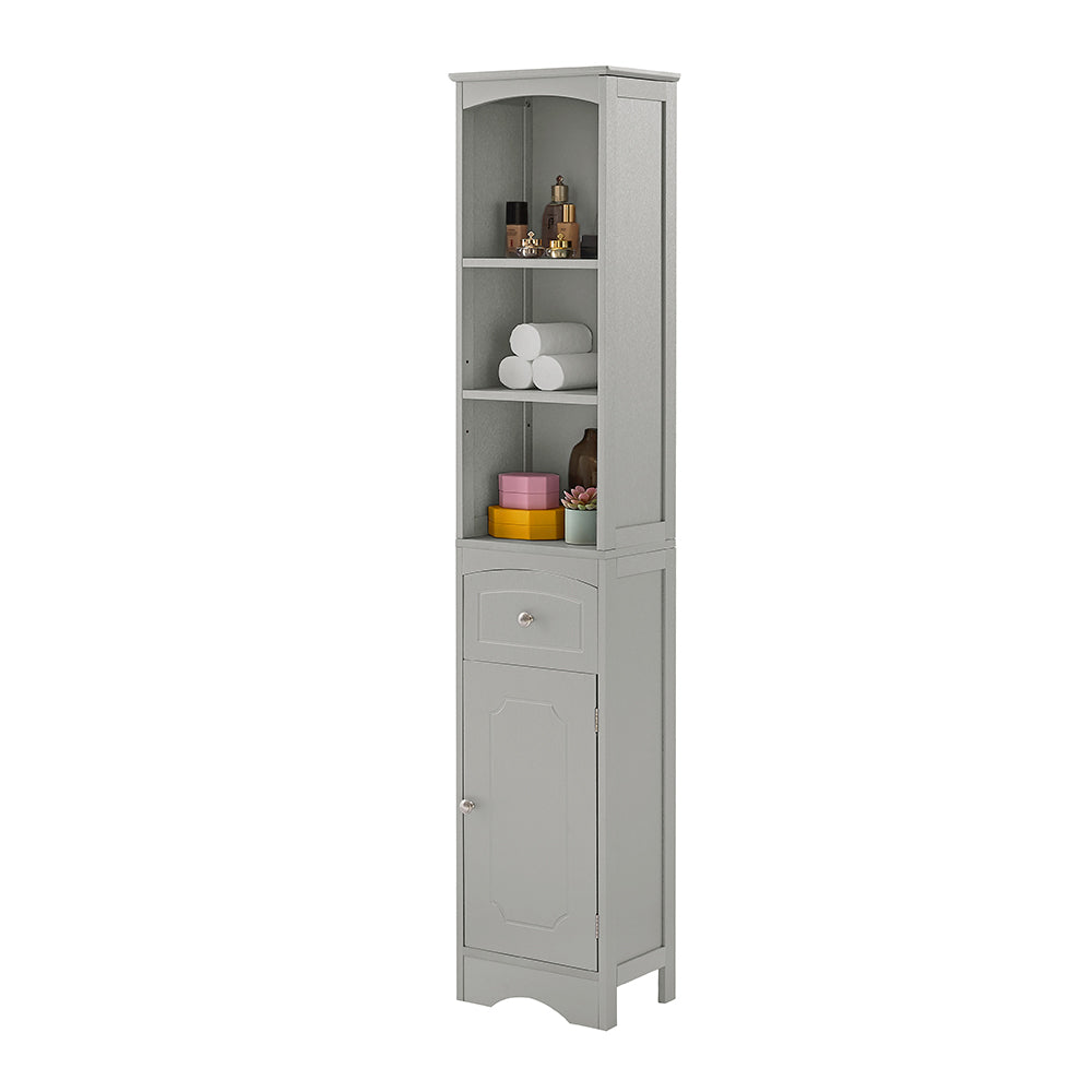 Tall Freestanding Bathroom Cabinet - Grey_4