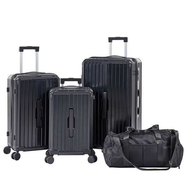 4-Piece Luggage Set Travel Bag - Black_0