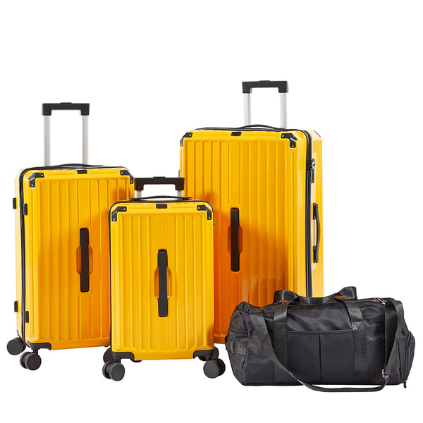 4-Piece Luggage Set Travel Bag - Yellow_0