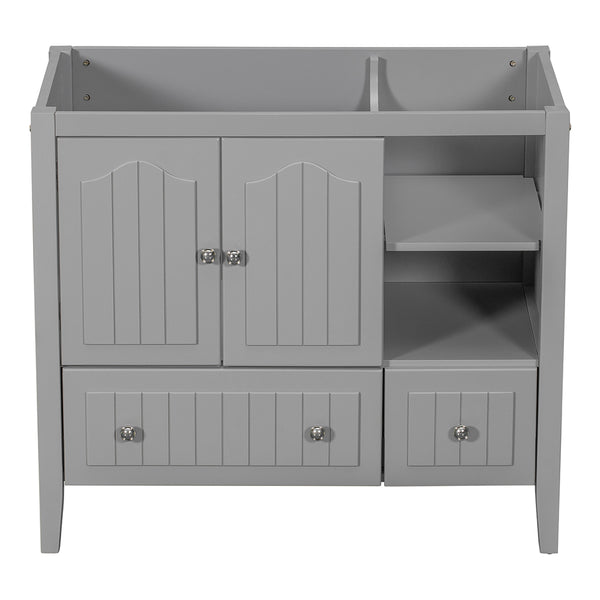 36 Inch Bathroom Vanity Base - Grey_0