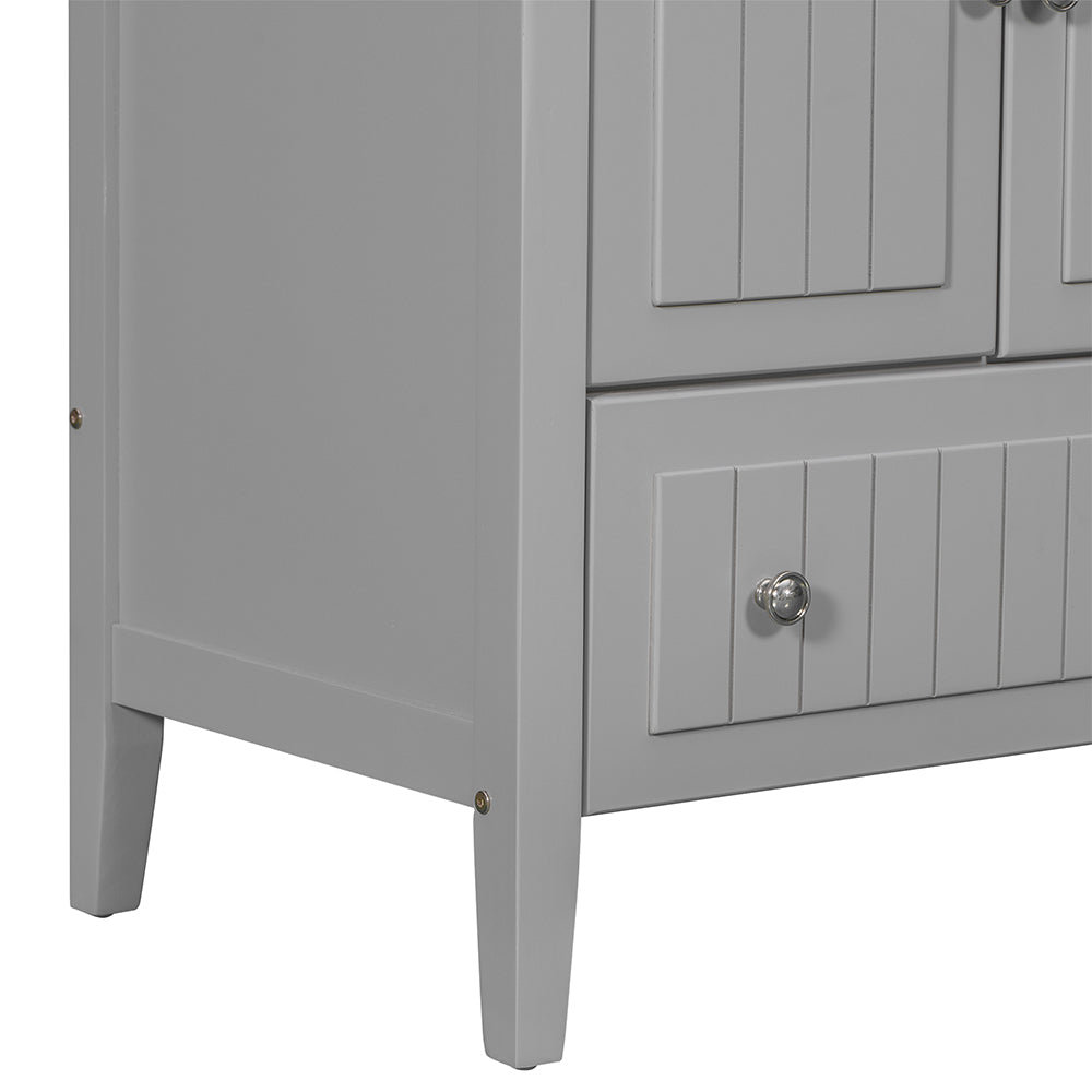 36 Inch Bathroom Vanity Base - Grey_6