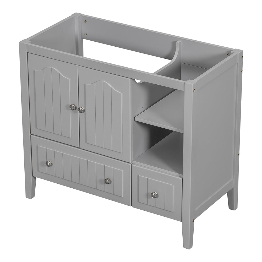 36 Inch Bathroom Vanity Base - Grey_4