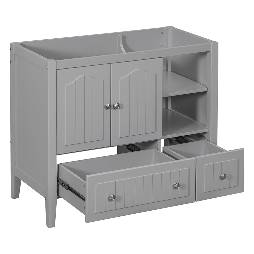 36 Inch Bathroom Vanity Base - Grey_2