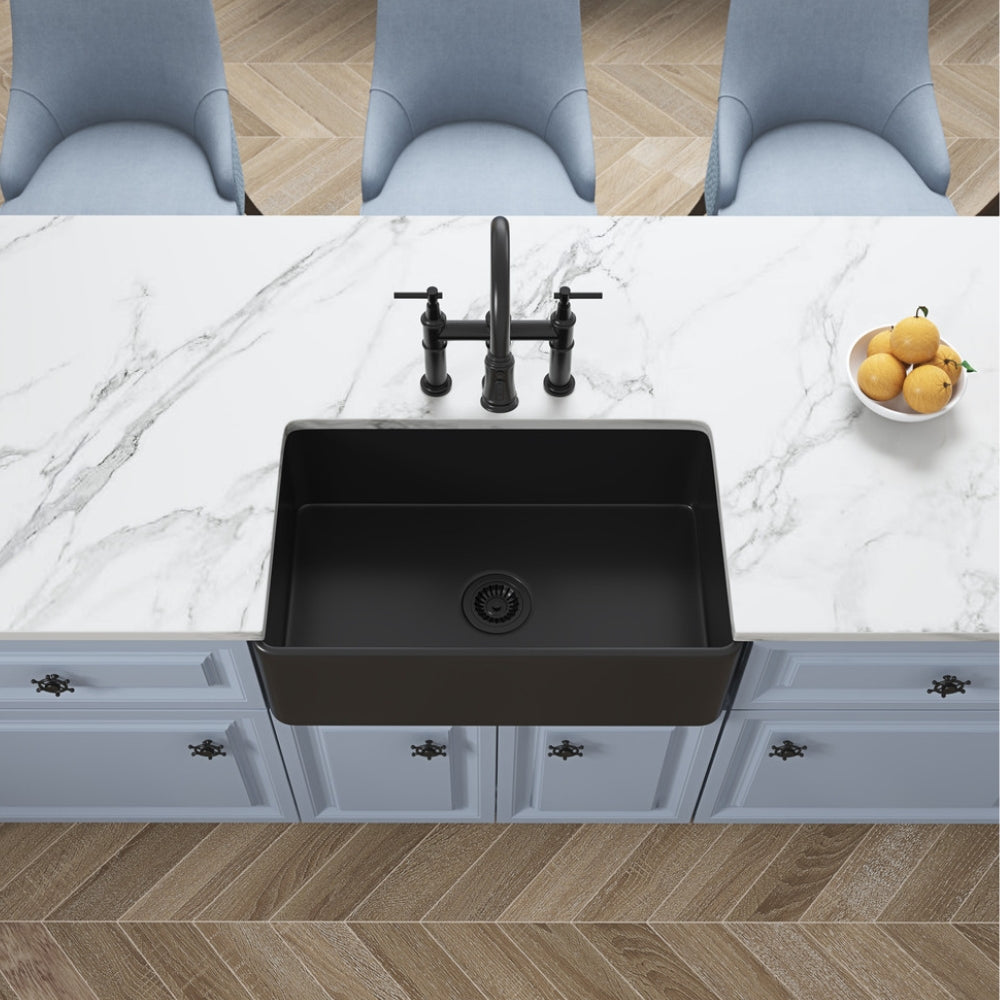 Farmhouse Sink Deep Single Undermount Apron Kitchen Sink_6