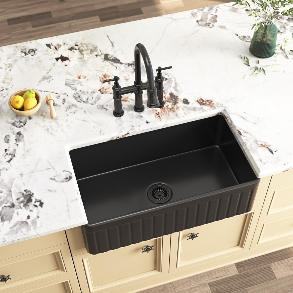 White 30-Inch Deep Undermount Farmhouse Kitchen Sink_7