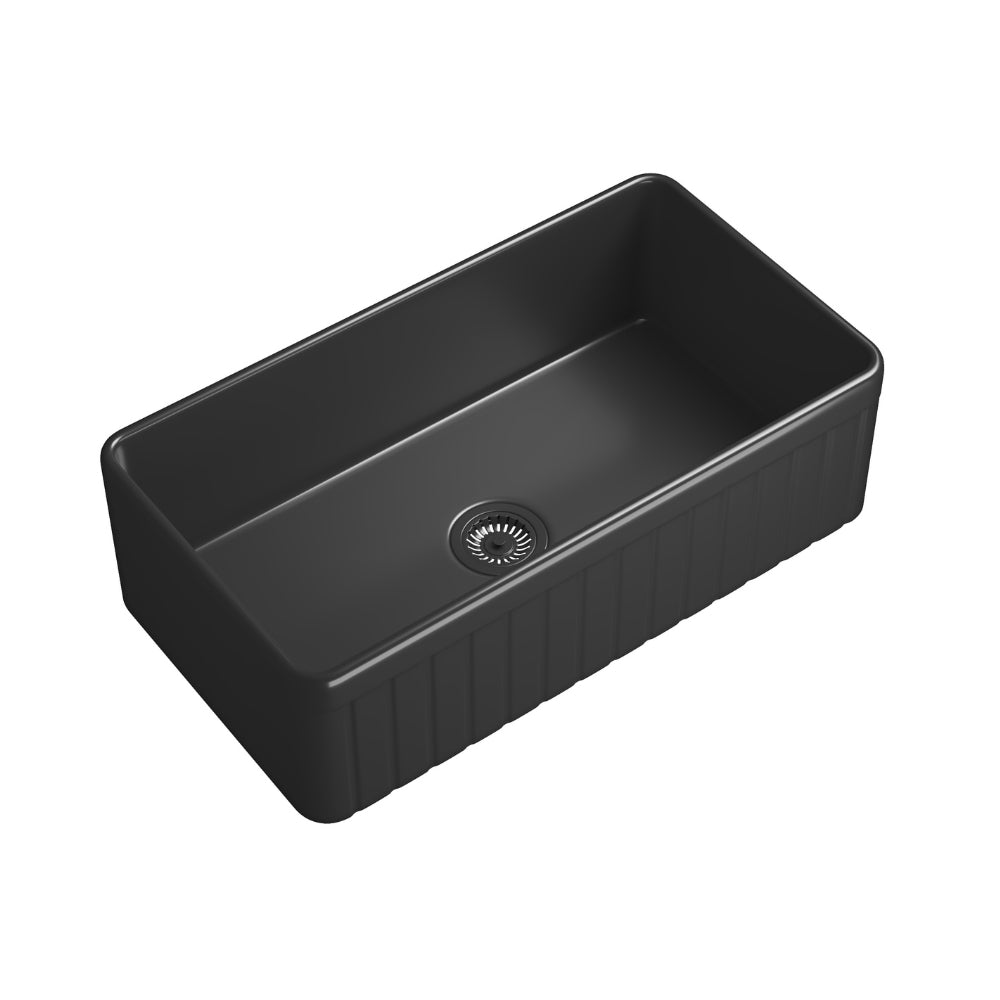 White 30-Inch Deep Undermount Farmhouse Kitchen Sink_0