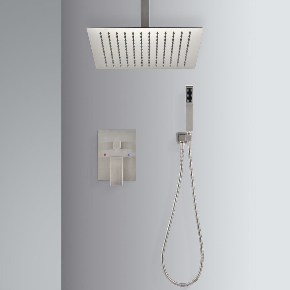 Ceiling Shower System Handheld & 12" Head_6