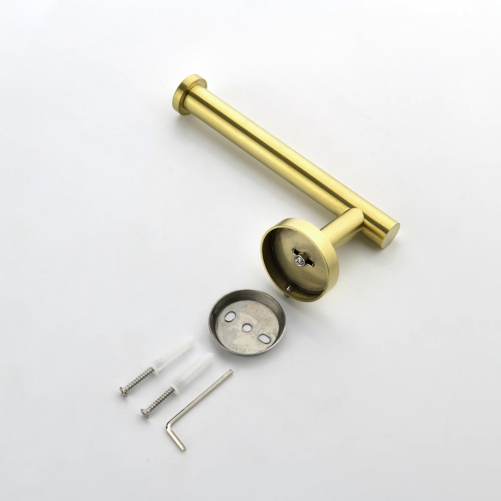 6-Piece Brushed Gold Bathroom Hardware Set_8