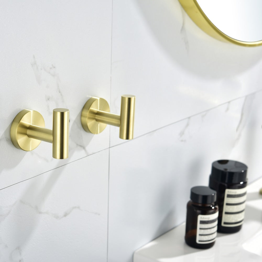 6-Piece Brushed Gold Bathroom Hardware Set_5