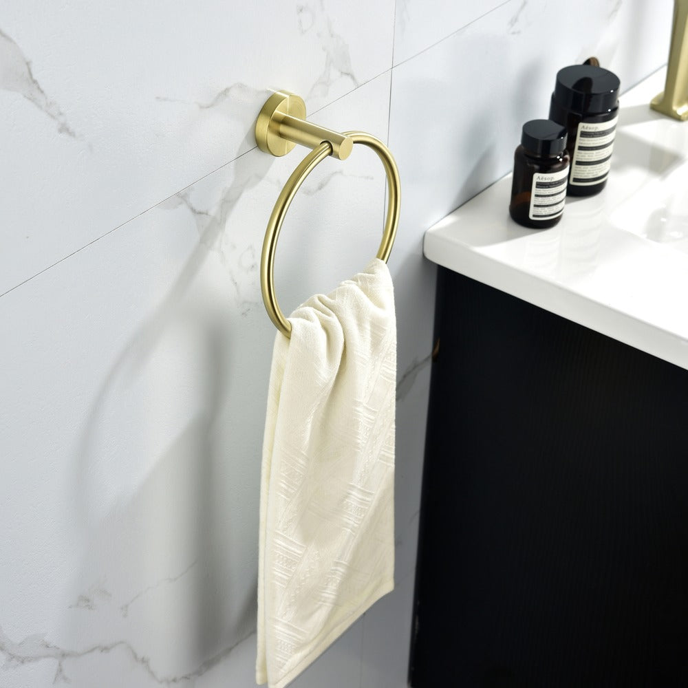 6-Piece Brushed Gold Bathroom Hardware Set_6