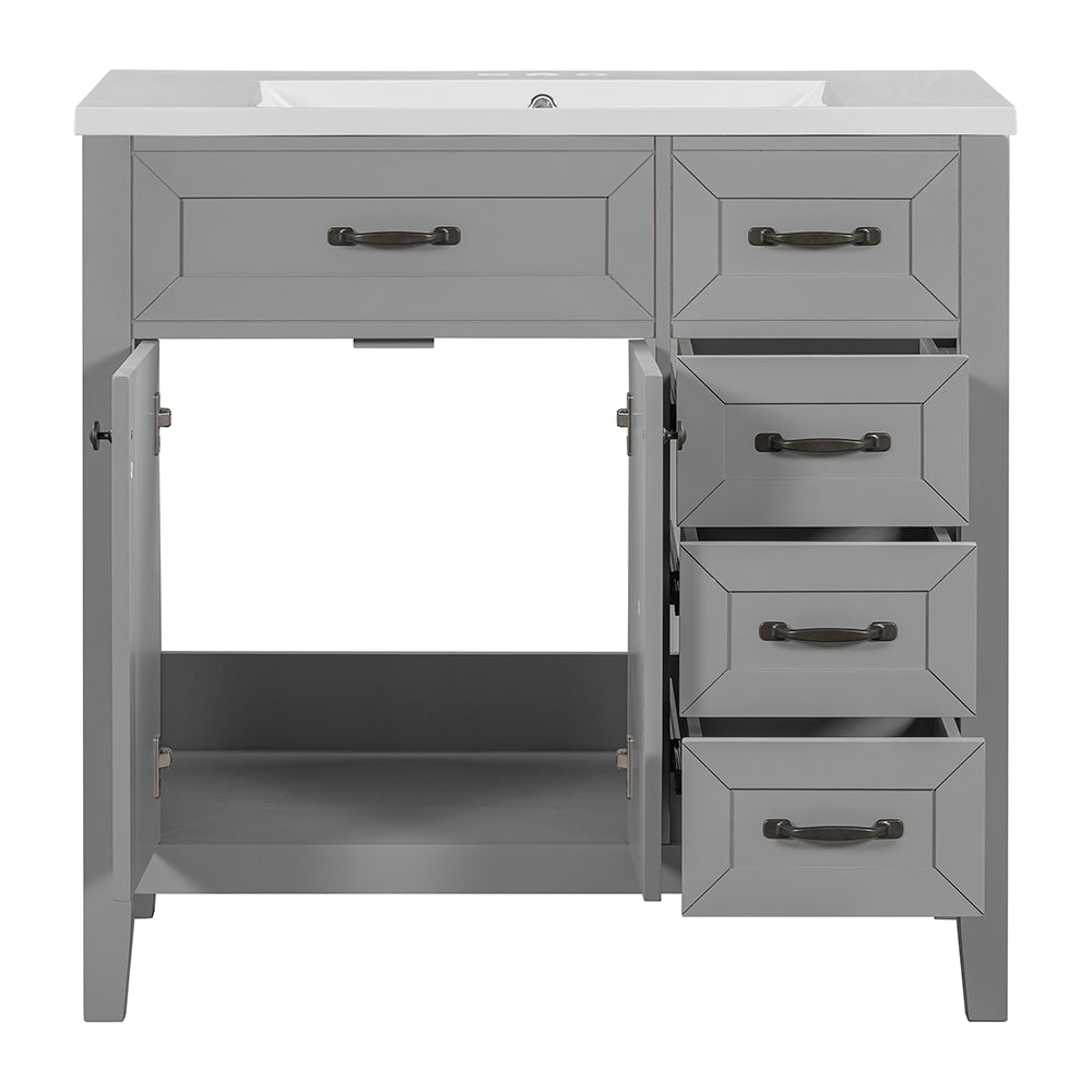 Bathroom Vanity with Sink - Grey_5