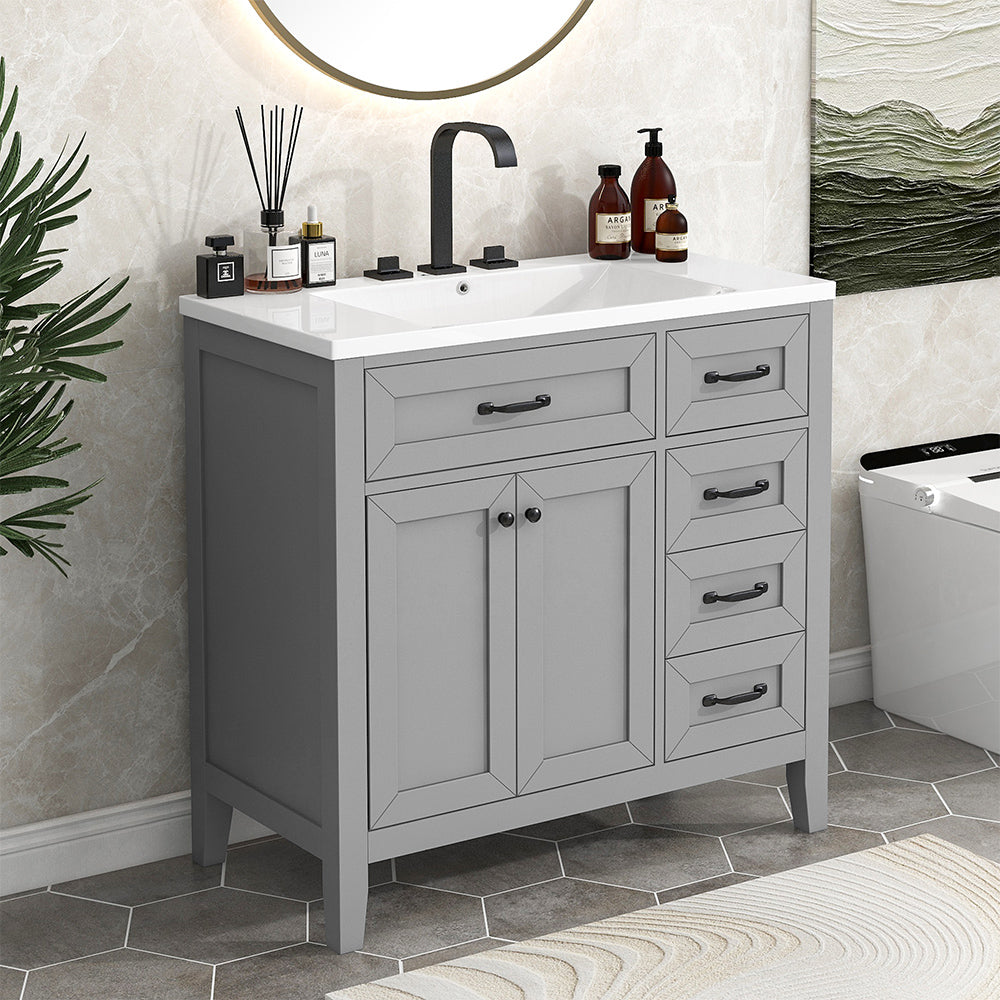 Bathroom Vanity with Sink - Grey_2