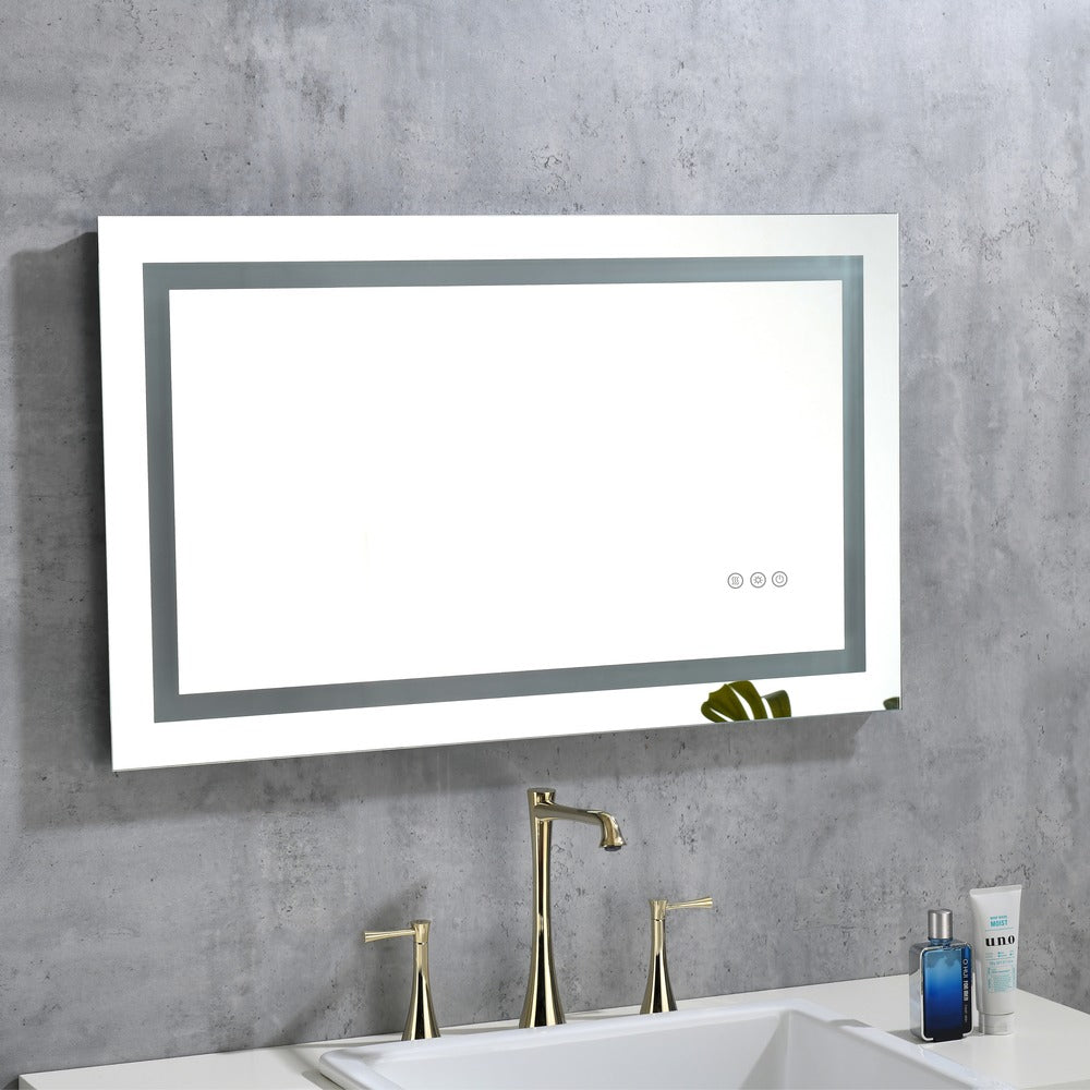 LED Bathroom Mirror Dimmable Anti-Fog Shatter-Proof_1