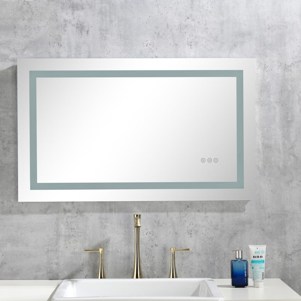 LED Bathroom Mirror Dimmable Anti-Fog Shatter-Proof_2