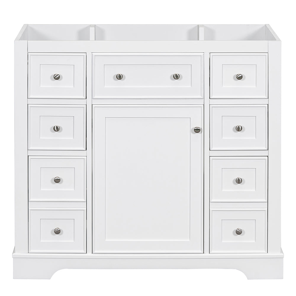 36 Inch Bathroom Vanity Base -  White_0