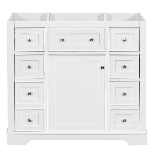 36 Inch Bathroom Vanity Base -  White_0