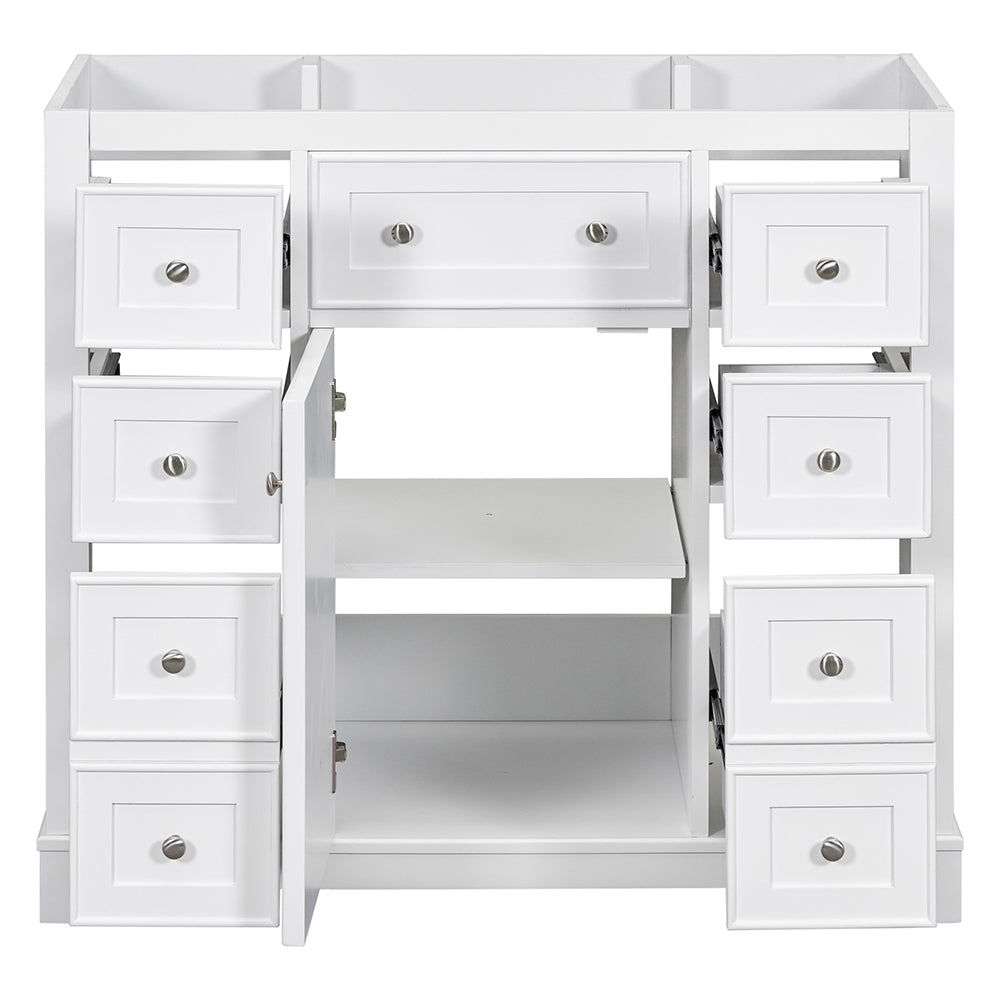 36 Inch Bathroom Vanity Base -  White_5