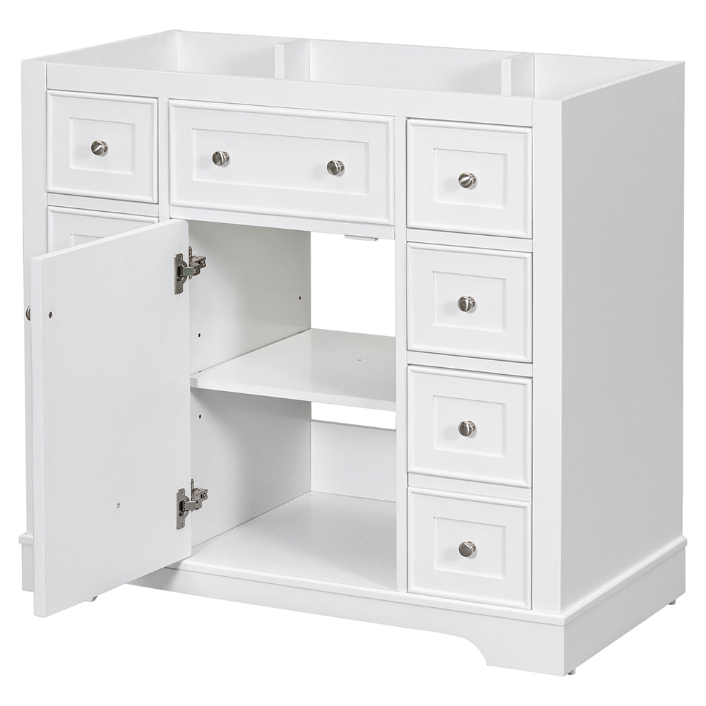 36 Inch Bathroom Vanity Base -  White_2