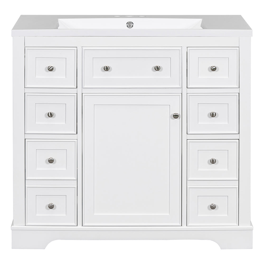 36 Inch Bathroom Vanity & Sink Combo - White_3