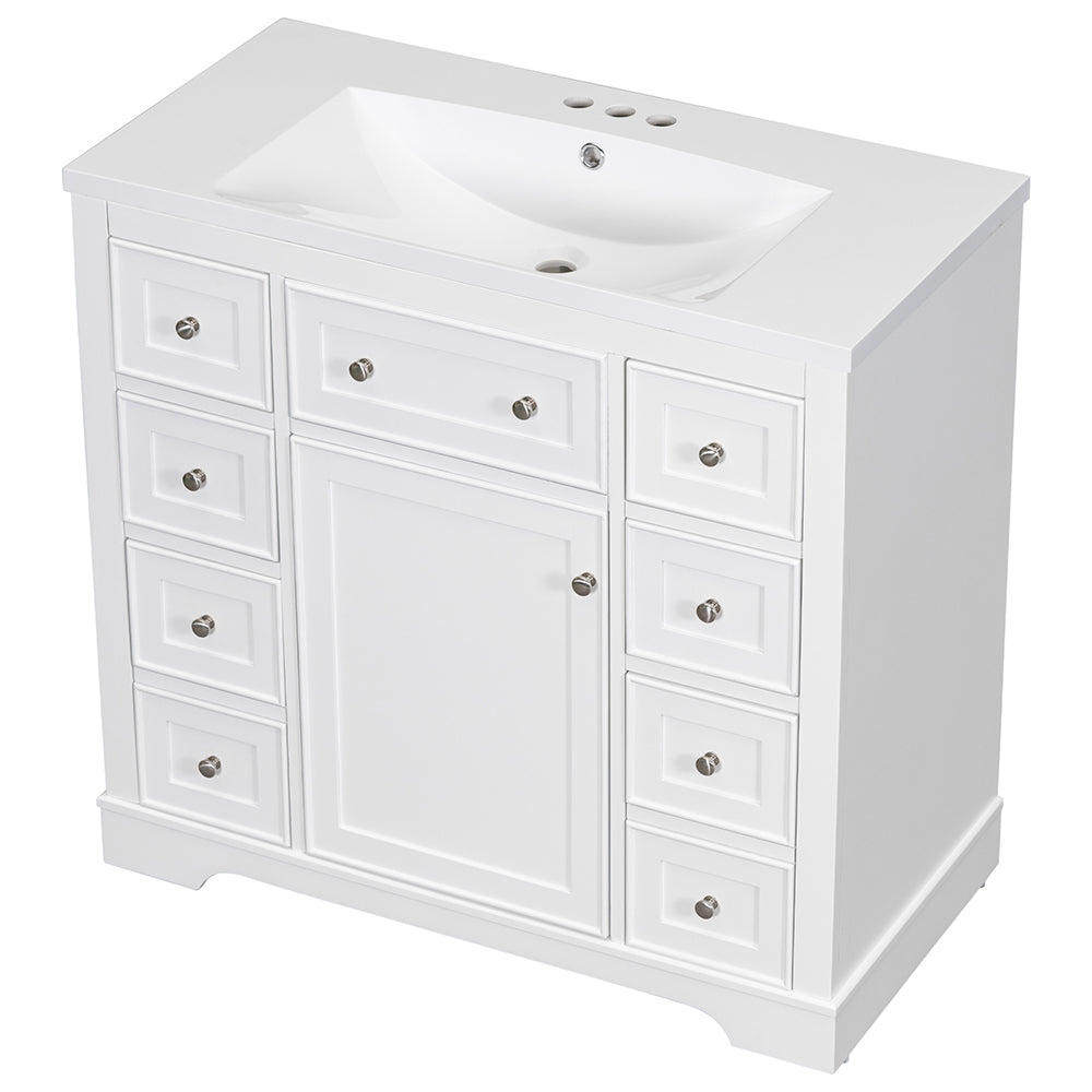 36 Inch Bathroom Vanity & Sink Combo - White_6