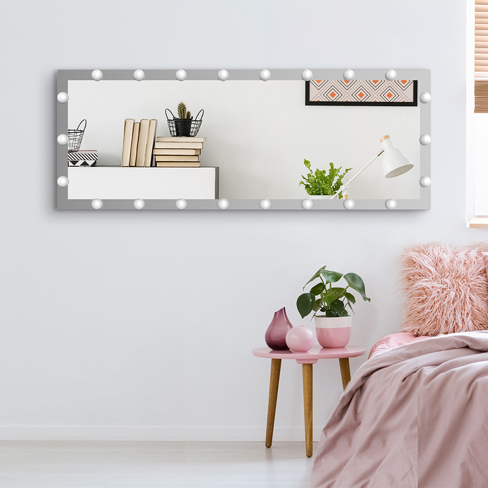 63x24 Inch Hollywood Full-Length Lighted Mirror - Silver_11