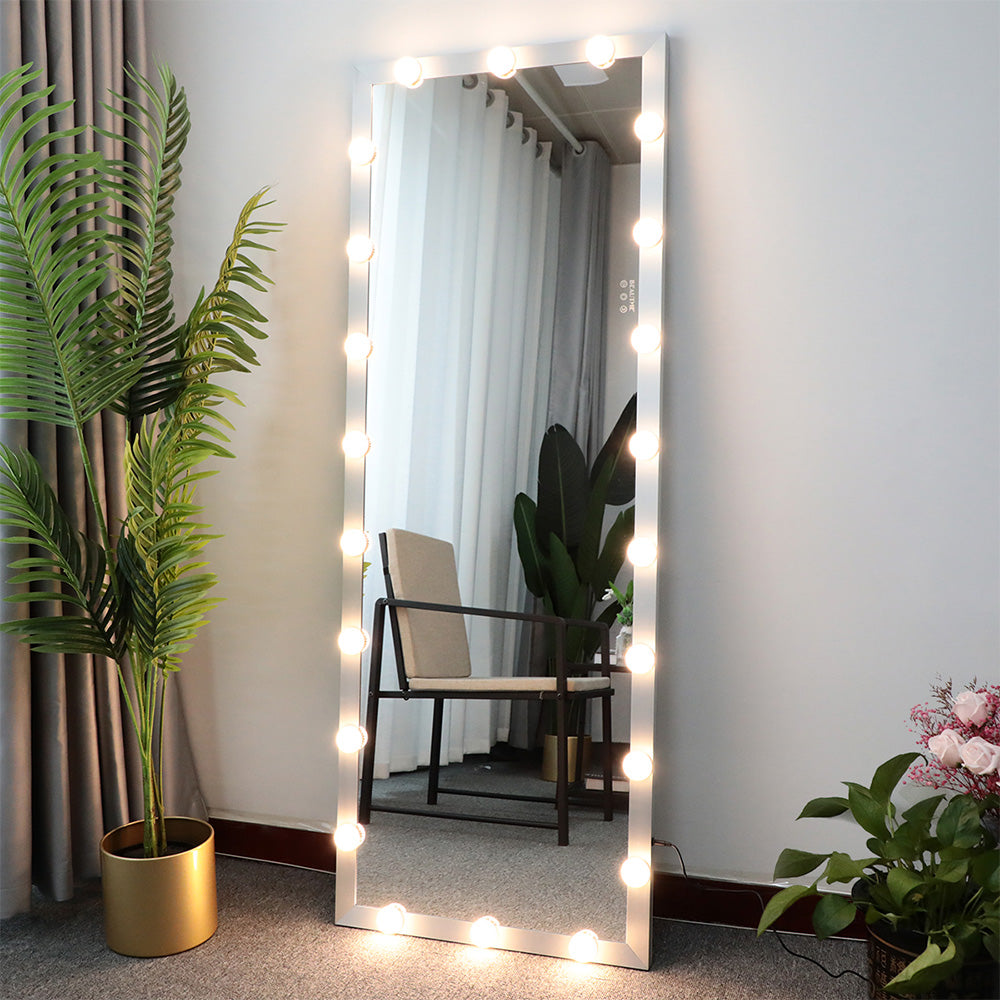 63x24 Inch Hollywood Full-Length Lighted Mirror - Silver_8