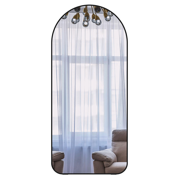 71x32 Inch Arch Full-Length Mirror - Black_0