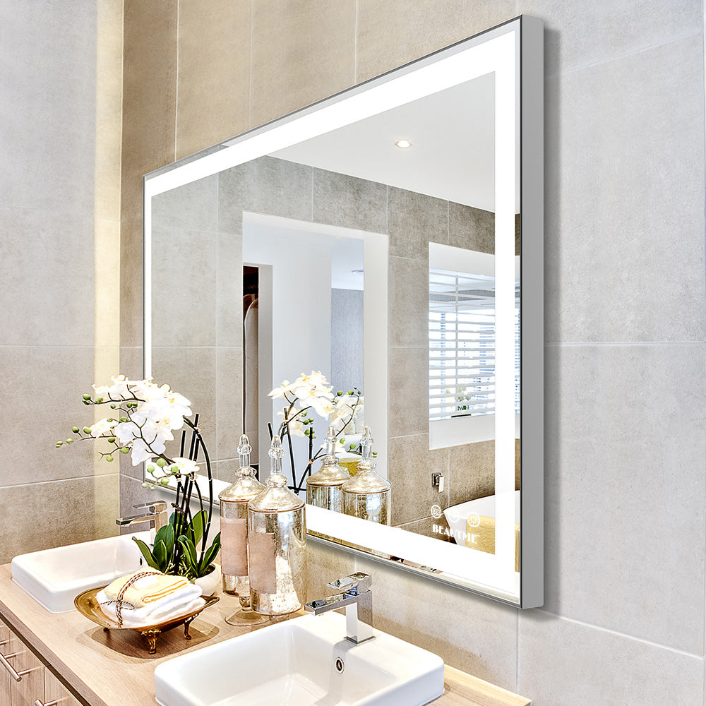 48x24 Inch LED Vanity Mirror, Adjustable Light & Anti-Fog - Wall Mounted_2