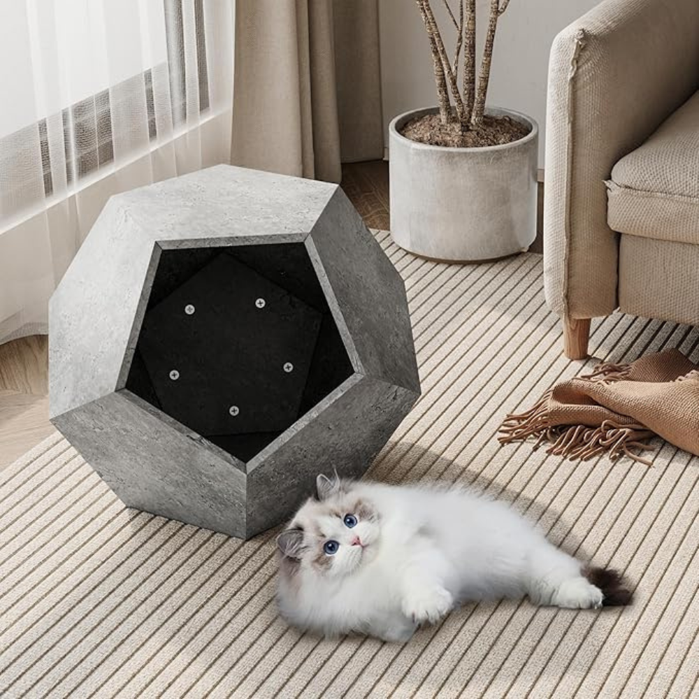 Multifunctional Modern Cat Litter Side Table_0