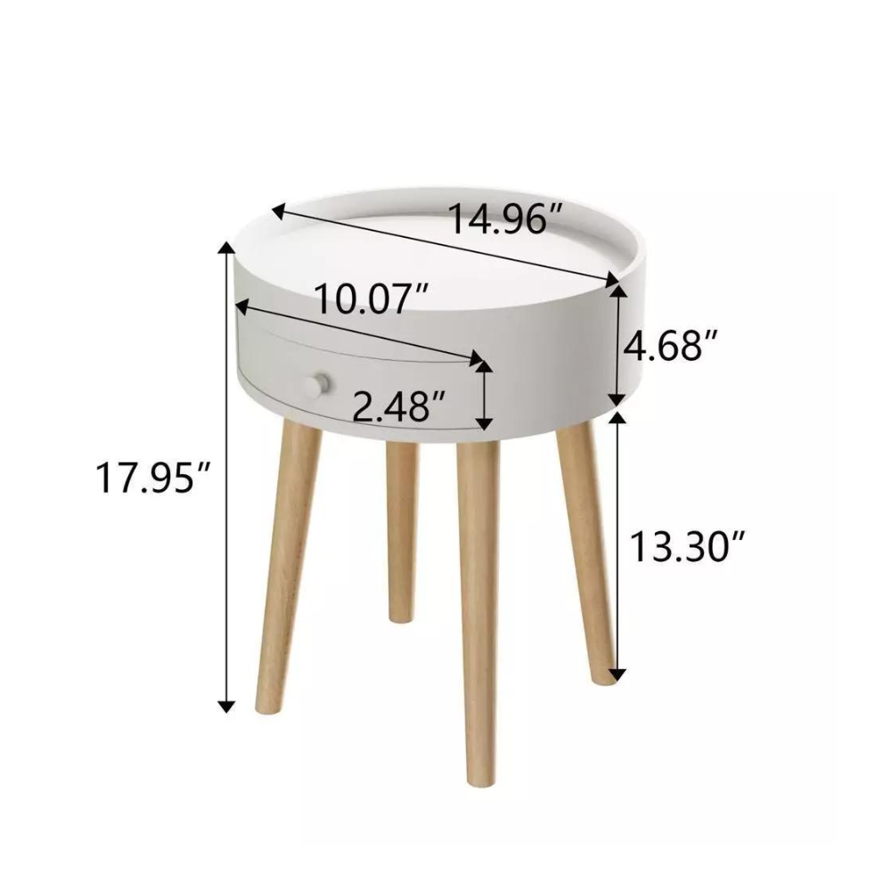 18-Inch Storage Drawer Bedside Table_6