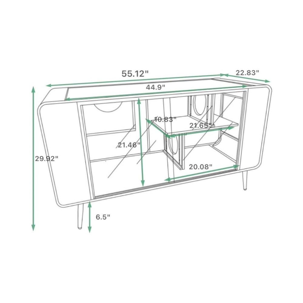 Spacious Cat House with Tempered Glass_5