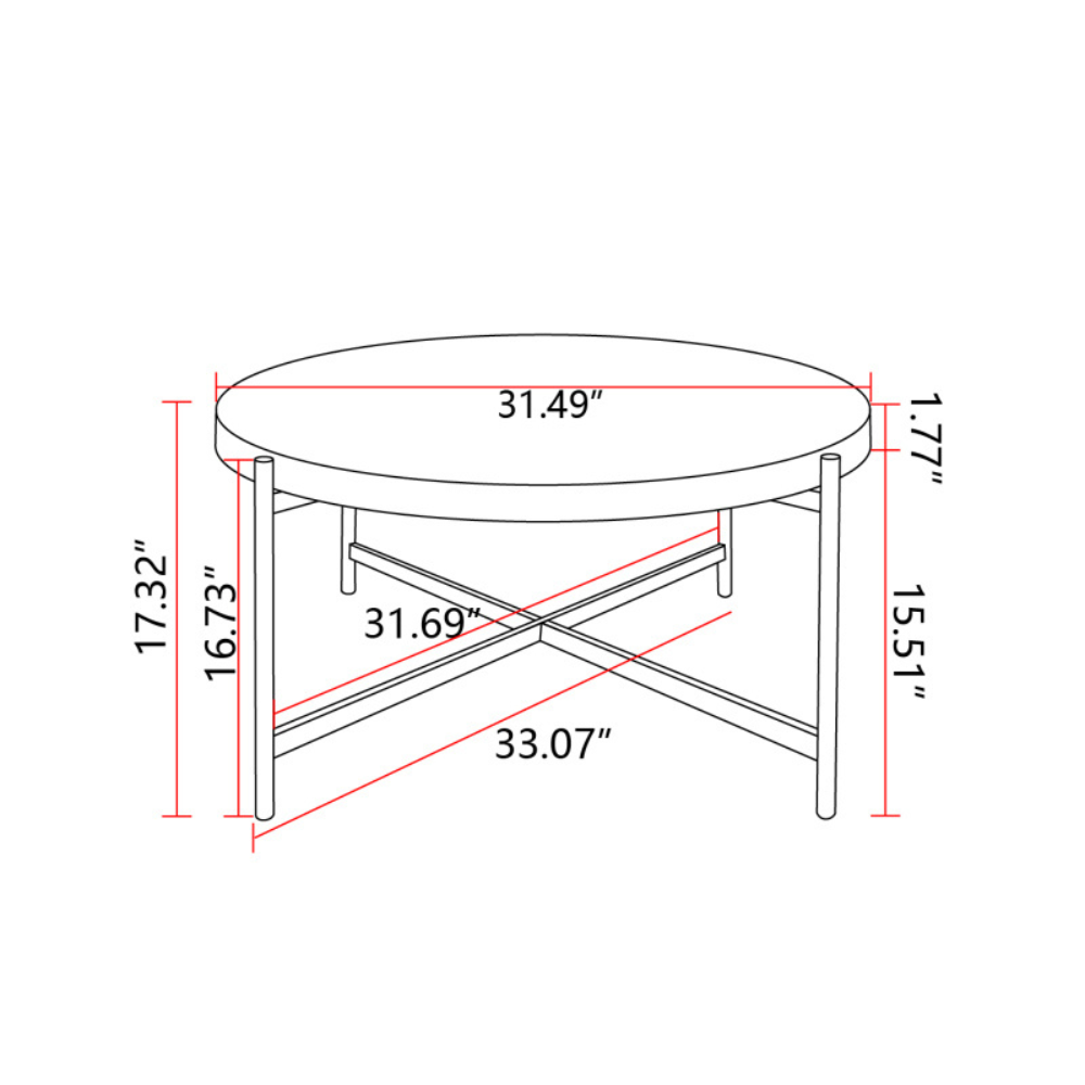 Contemporary Round Coffee Table_5