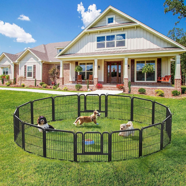 12 Panel Dog Playpen for Small Animals_0