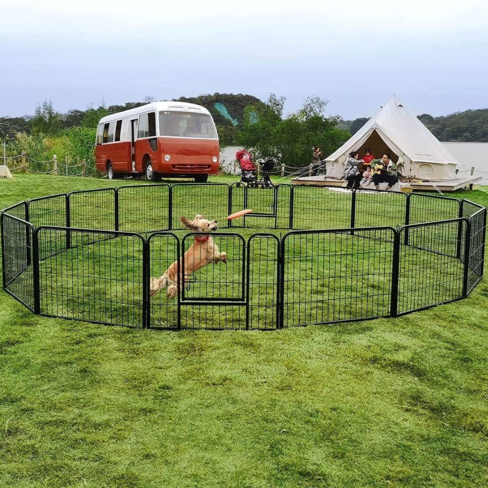 12 Panel Dog Playpen for Small Animals_2