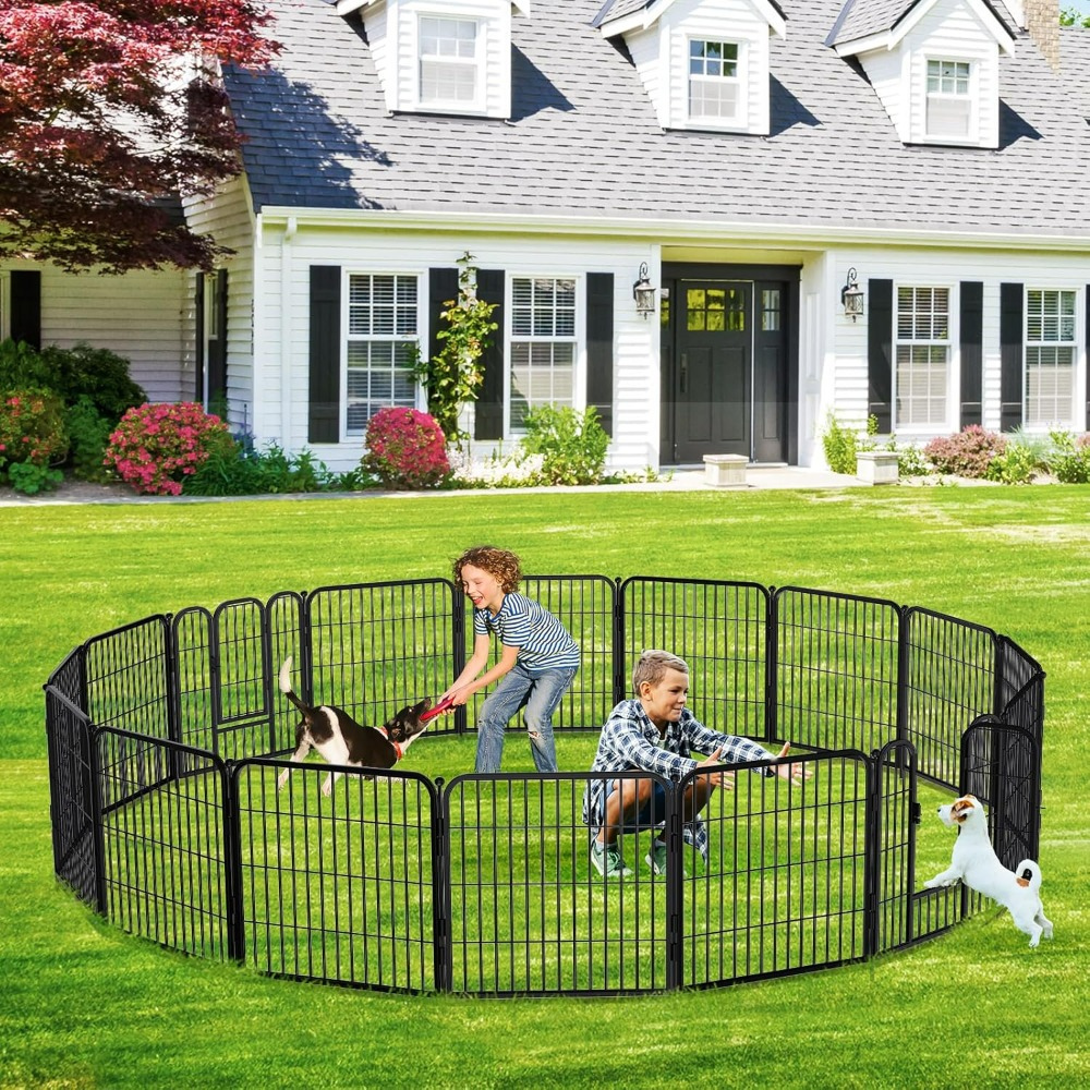 12 Panel Dog Playpen for Small Animals_1