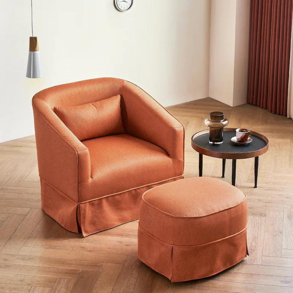 Swivel Barrel Chair with Ottoman_0