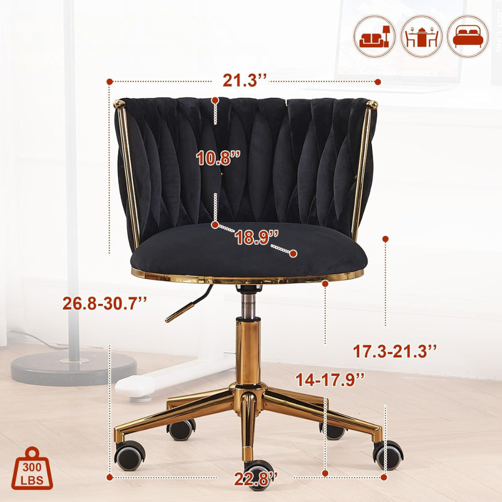 Adjustable Swivel Home Office Desk Chair_5