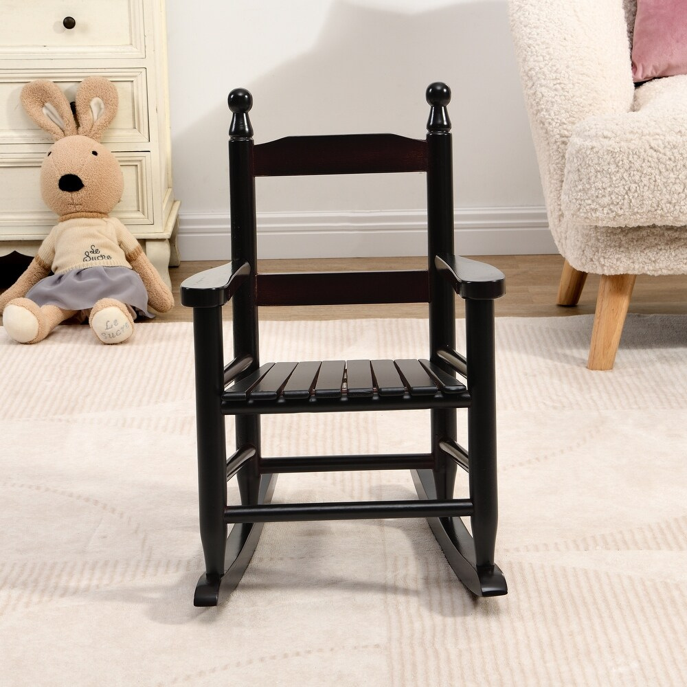 Kids' Rocking Oak Chair Indoor Outdoor_0