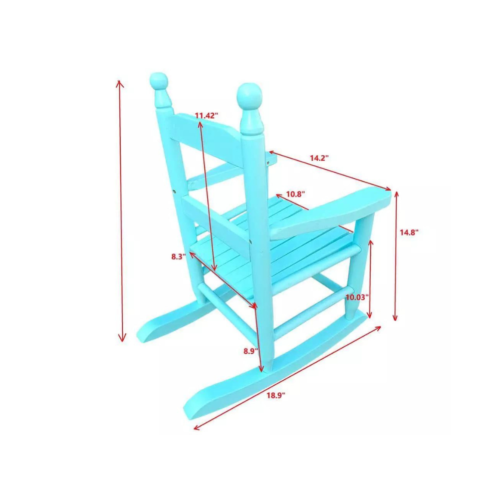 Rocking Light Blue Children's Chair_5