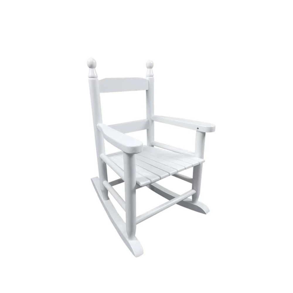 Indoor Outdoor Kids' White Rocking Chair_4