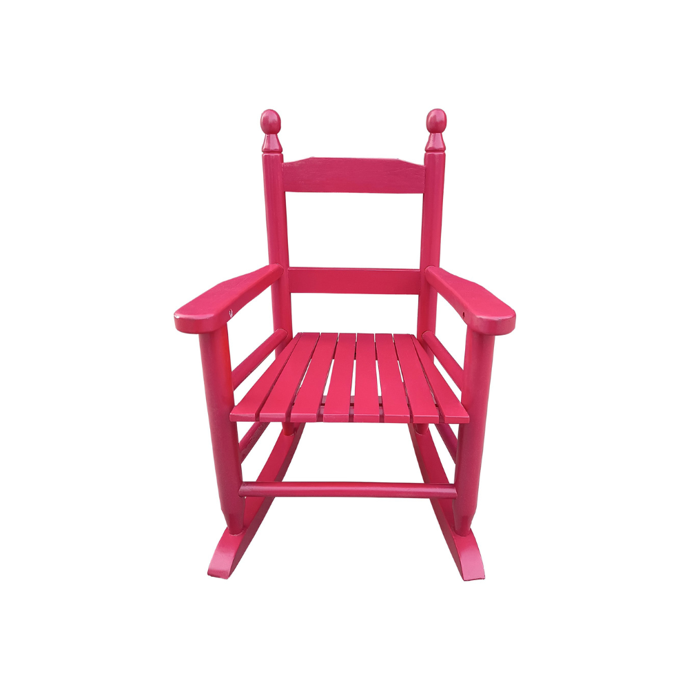 Rose Red Children's Rocking Chair_3